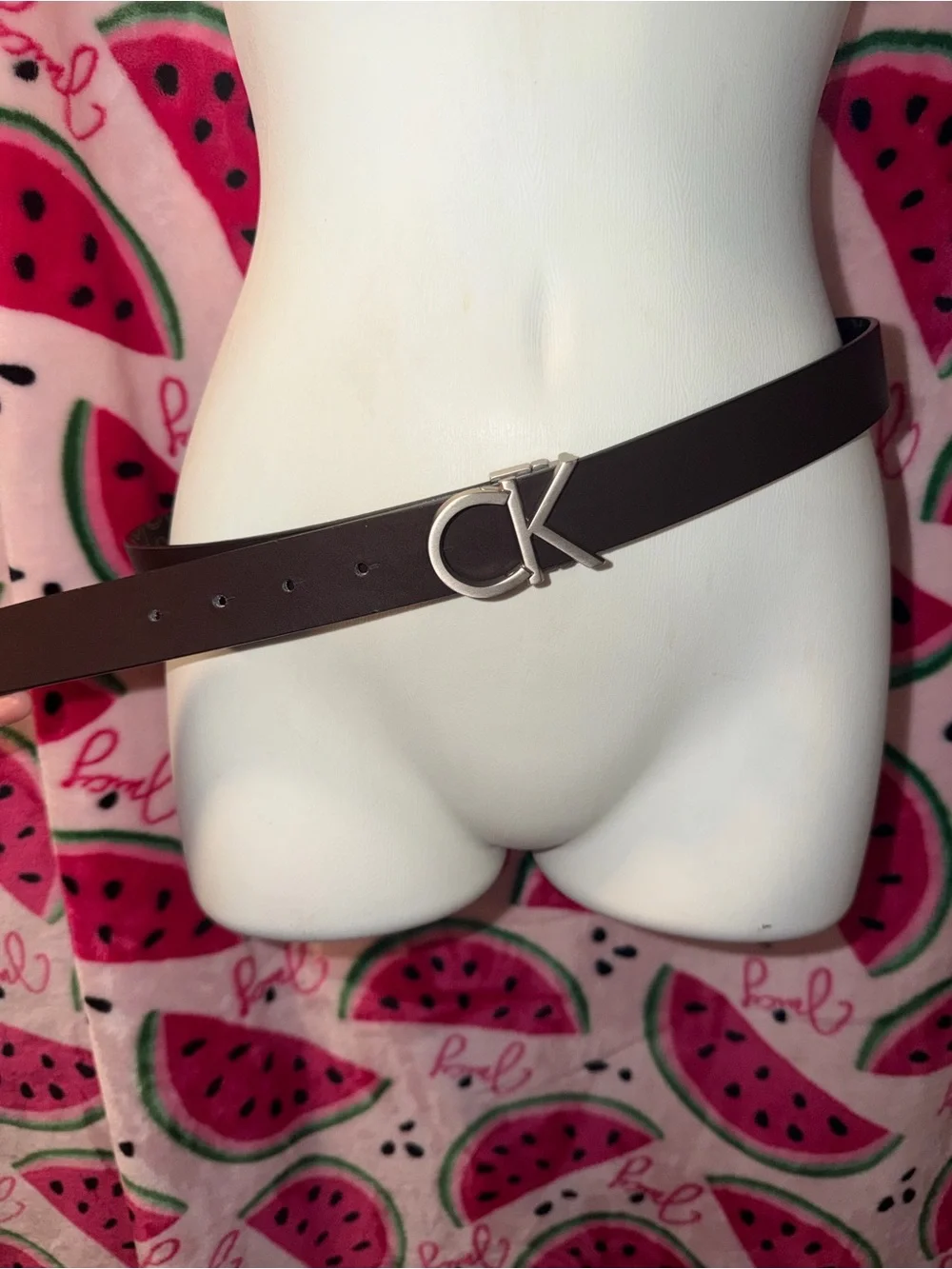 🤎 Calvin Klein Reversible Belt with CK Buckle